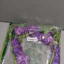 5pcs Delphinium Artificial Flower Silk UV Resistant Flowers, 25.5" Long Stem Fake Purple Flowers for Tall Vase, UV Protected Faux Floral Arrangements for DIY Bouquets Centerpieces Home Wedding Decor