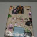 Newbridge Happy Halloween Witches Brew 60 x 84 Inch Rectangle Vinyl Tablecloth with Flannel Backing, Cute Ghost, Cat and Pumpkin Design, Easy Care Wipe Clean Halloween Table Cover