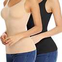JOYSHAPER Women's Cami Shaper Tummy Control Padded Bra Camisole Cami Seamless Compression Tank Top Shapewear Body Shaper 3XL