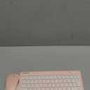 TECKNET Wireless Keyboard and Mouse Combo, Mini Cordless Computer Keyboard and Mouse Set 2.4GHz, Silent Adjustable 1600 DPI, Quiet Click, Lag-Free for Computer, Laptop, PC, Windows, Mac, Chrome OS (LIGHT PINK)