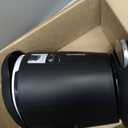simplehuman 6 Liter / 1.6 Gallon Compact Plastic Round Bathroom Step Trash Can, Black
