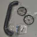 AmazerBath Shower Grab Bars for Seniors Anti Slip, Bath Safety Grab Bar for Needy, Stainless Steel Bathroom Safety Grab Bars, Thickened Bar Bigger Base Holds 500LBS, 12" L x 1.25" D, Black