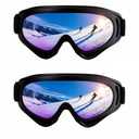 ActHose 2 Pack Motorcycle Dirt Bike Goggles for Men Women, MX UTV Racing Riding Windproof Dustproof Goggles, Motocross Off Road Goggle,UV400 Anti Fog Ski Goggles, ATV Accessories