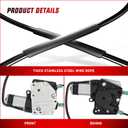 Nilight Window Regulator and Motor for Dodge Dakota 2000-2004 Front Right
