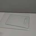 Tempered Glass Cutting Board for Kitchen, 2PCS Clear Chopping Board with Handle (16"x12" & 12"x8"), Plastic Free, Scratch Resistant, Heat Resistant, Dishwasher Safe, Non-toxic, Easy to Clean