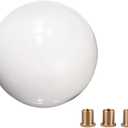 Pure White Round Ball Shift Knob Car Gear Shifter Head Fit Most Manual Automatic Vehicles 5 6 Speed M8 M10 M12