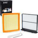CA12295 72880-FL000 Engine & Cabin Air Filter Set Compatible with 2019-2025 Subaru Forester 2.5L Gas, 2022-2025 Subaru WRX 2.4L Gas 6546AA16A WA10713 16546AA150 WCAF10039 CFC99497 CAF15040P