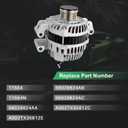 11554N Alternator 12V 160A, Replacement for Jeep Cherokee Compass Renegade 2.4L 2014-2021, Fiat 500X 2.4L 2016-2018, Chrysler 200 2.4L 2015-2017