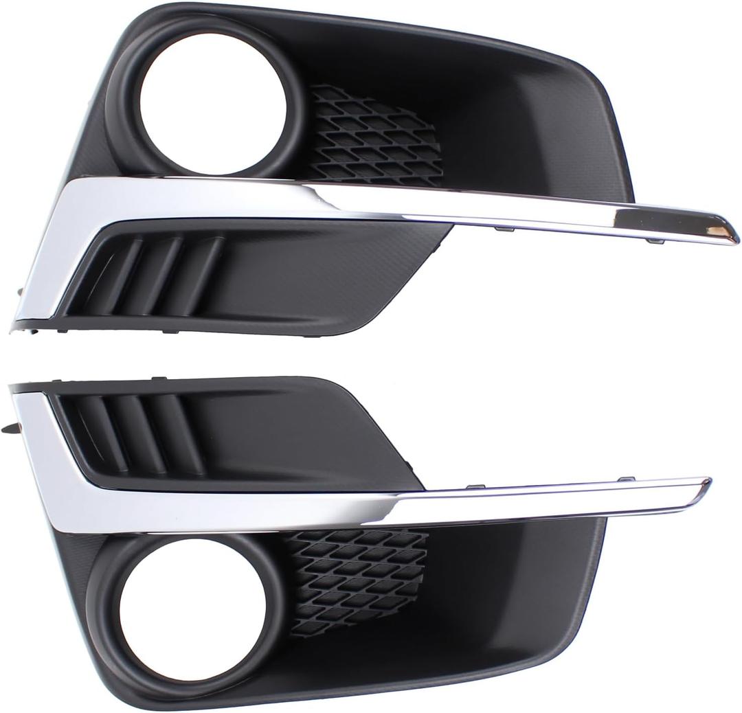 ApplianPar Front Left and Right Side Fog Light Cover Trim for Subaru Impreza 2015-2016