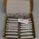 30 Pack Door Hinges, 3.5 x 3.5 Inch White Hinges for Wood 5/8'' Radius Corners Interior Door Hinges, 3 1/2 Inch Hinges for Residential Doors