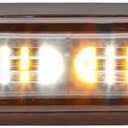 Whelen TLI2F - 12 VDC Split Amber/White Surface Mount Lighthead