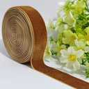 8 x Wedding Christmas Valentin's Day Gift Box DIY Craft Dcor Velvet Ribbon(Brown#1, 1''x2Yards)