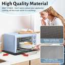 LOPNUR 20"x16" X-Large Appliance Slider, Appliance Sliders for Kitchen Appliances, 360 Rotating Sliding Tray for Coffee Maker, Heat Resistant Mat Cut to Fit Stand Mixer Air Fryer Microwave, Gray