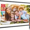 Digital Picture Frame 15.6 Inch Large Frameo Digital Photo Frame32GB, 1920 * 1080 IPS HD Touch Screen, Electronic Picture Frame IPS Touch Screen with Auto-Rotate, Frameo Digital Frame WiFi