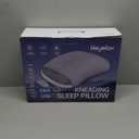 Heyelax Shiatsu Neck Massager for Pain Relief Deep Tissue Before Sleep, Cervical Neck Pillow, Cordless & Memory Foam Pillows with Heat,Gifts for Mom, Dad, Women, Men (Gray with Wired Controller) (Grey)