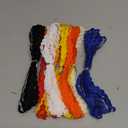 50yards Multi-Colors Colorful 5mm Wave Bending Fringe Trim Ribbon for Clothes Dress Sewing Flower Making Home Party Wedding Decoration Lace Ribbon Craft Supply, 1800"L x 0.2"W