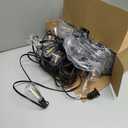 Brightever LED Outdoor String Lights 100FT Patio Lights with 52 Shatterproof ST38 Vintage Edison Bulbs, Outside Hanging Light Waterproof for Porch, Deck, Garden, Backyard, Balcony, 2700K Dimmable (100FT-Warm White, Black Wire)