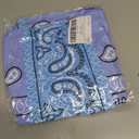 SOLY HUX Boy's Summer 2 Piece Outfits Boho Paisley Print Short Sleeve Button Down Shirt and Shorts Set (Blue)