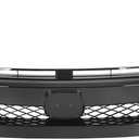 ECOTRIC Front Grille Bumper Mesh Grill Compatible with 2019-2021 Honda Civic Replacement for HO1200241 HO1210160 Honda Civic T-R Style