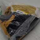 Double Color Wedding Arch Cover Set of 3 7.2ft 6.6ft 6ft Spandex Fitted Arch Stand Covers with Balloons Party Sign Round Top Backdrop Cover for Wedding Birthday Party Bridal Baby Shower (Black+Gold)