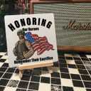 3 x Veterans Gift, July 4th Independence Day Gifts for Dad Men, Memorial Day Gifts for Army Veterans, American Patriotic Veterans Day Desk Decor, Veterans Memorial Decorations, Our Heroes