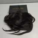 Dark Brown Synthetic Hair Toppers for Women with Thinning 3D 360° Cover Clip in Wispy Bangs Upgraded Adjustable Bandage 24 Inch Long Layered