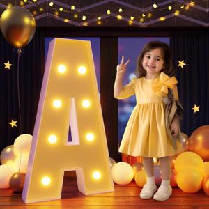 imprsv 3FT Marquee Light Up Letters A, Large Light Up Letters, Big Marquee Letters for Party Decorations Baby Shower Anniversary Decor Room Wedding Decor, Marry Me Light Up Letters, Kids' Mosaic Kits