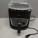 6-IN-1 Glass Air Fryer with 4.5 QT Capacity, Air Fry, Roast, Reheat, Dehydrate, Air Crisp Technology, Nonstick & Dishwasher Safe Basket, 97% Less Oil, Features Digital Timer