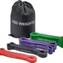 EGG WEIGHTS Resistance Bands Set, Pull Up Bands, Workout Bands for Exercise, 4 Levels of Resistance for Resistance Training, Home Workouts, Stretching, and Physical Therapy
