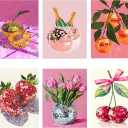 Ycydilirab 6 Pack 5D Diamond Painting for Adults - Diamond Art Kits for Adults,DIY Gem Painting Perfect for Gifts and Home Wall Decor 10x12inch