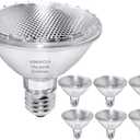 Vinaco Par30 Short Neck, 6pcs PAR30 75W 120V Light Bulbs, Dimmable. Premium Quality for Long Lasting Life, E26 Base, 3000K Warm White, par30 Flood Light Great for Accent Lighting, Tracking Lighting