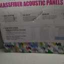 2 Pack Acoustic Panels 47.2"x23.6"x2" Soundproof Fiberglass Panel,Off White, 47.2" x 23.6"-2pcs