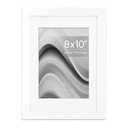 Boarding 8x10 Picture Frame,Display 5x7 Photo with Mat or 8x10 Picture Without,Photo Frame for Wall & Tabletop Display,White,1 Pack