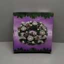 Silver Ribbon Christmas Advent Wreath - Advent Wreaths Season Centerpiece Dcor - Advent Candle Holder and X-mas Candles Decorations - Advent Calendar Season Decoration