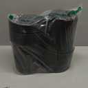 60 Pcs 1 Gallon Flexible Plant Nursery Pots, Plastic Thickened Soft Seedling Pot with Plant Labels, Flower Seed Starting Containers for Succulents, Transplanting, Indoor Outdoor, Black