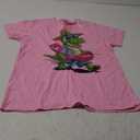 Pool Party Dinosaur Pink Flamingo Float Funny T rex Summer T-Shirt Pink XL