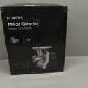 Meat Grinder Heavy Duty - 5 in1 Meat Grinder for Home Use - 3000W Max Powerful - Sausage Stuffer with 3 Stainless Steel Grinding Plates - Size #12 (silver)