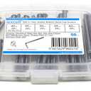 iexcell 50 Pcs M4 x 40/45/50/55/60 Stainless Steel 304 Hex Socket Button Head Cap Screws Bolts Assortment Kit