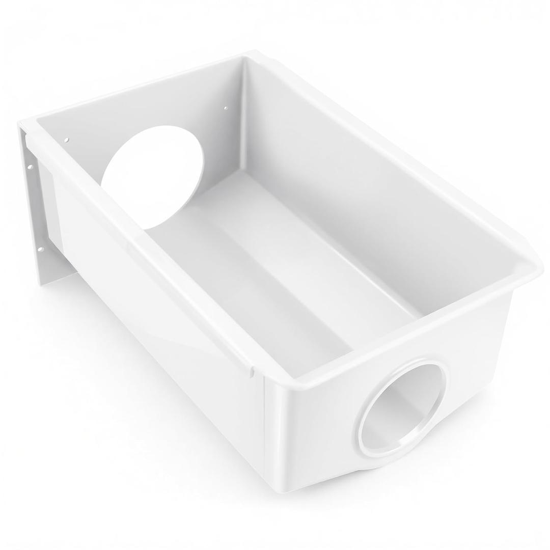 W10670844 Refrigerator Ice Bucket Replacement for Whirlpool Ken.More May.tag Refrigerator Replace W10850492 4378073 AP5989704 PS11731153 EAP11731153 7WRS22FDBF00 by TOMOON