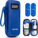 YOUSHARES Insulin Cooler Travel Case with Temperature Display - Refrigerated Medicine Cooling Bag with 2 TSA Approved Ice Pack, Medication Pen, Diabetic Supplies Organizer for Trip and Daily