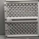 MYPET Universal Pet Gate: 26 - 42 Wide Dog Gate for Doorways with Pressure Fit or Swinging Door Hardware Mounting Types Included: 26" Tall; Gray