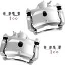 cciyu Front Left & Right Brake Calipers Assembly w/Bracket 19B2090 19B2091 1998 1999 2000 2001 2002 For Honda For Accord