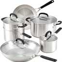 KITCHENAID ALUMINUM CORE BASE SPREADS HEAT QUICKLY AND EVENLY 6 PIECE SET
