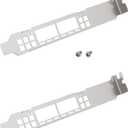 OTOTEC 2pcs Network Card Full Height Brackets with Screws Compatible with Mellanox MCX653106A CX653106A Connectx-6