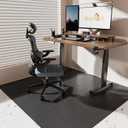 [Thickened to 2.0mm] 60"x 75" Office Chair Mat for Hardwood, Vinyl Computer Floor Mat, Anti-Slip Desk Mats for Hardwood, Easy to Clean Office Chair Floor Protector, Durable Rolling Chair Mat