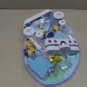 Dream Princess Play Set, 12.2*8.6*8.8 inches with 2 Magnetic Control Movable Toys, Magnetic Doll House Building Toys with Light Music, Toy Gift for Girls Kids Ages 6+Blue