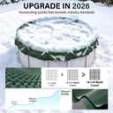 24FT Round Winter Pool Cover 500D Extra Thick Above Ground Pool Cover, Green