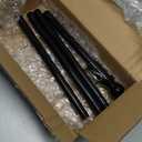 Flag Pole for Outside House, Black Metal Heavy Duty Portable Indoor Outdoor Yard House Garden Flag Pole for Truck Car Porch 5ft