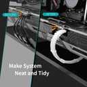 EZDIY-FAB GPU Power Sleeved Cable Extension, 16pin(12+4) 12VHPWR PCIe 5.0 Connector Male to 4X PCIE 8 PIN for RTX 3090Ti/RTX4090/RTX4080, with Pre-Installed Cable Combs-16AWG/White