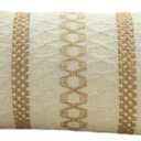Mayler Yee Throw Pillow Covers 12 x 20 Inch for Farmhouse Living Room, Cotton & Burlap Textured Striped Woven Boho Pillow Covers 1PC (Beige & Brown, Khaki Grid)
